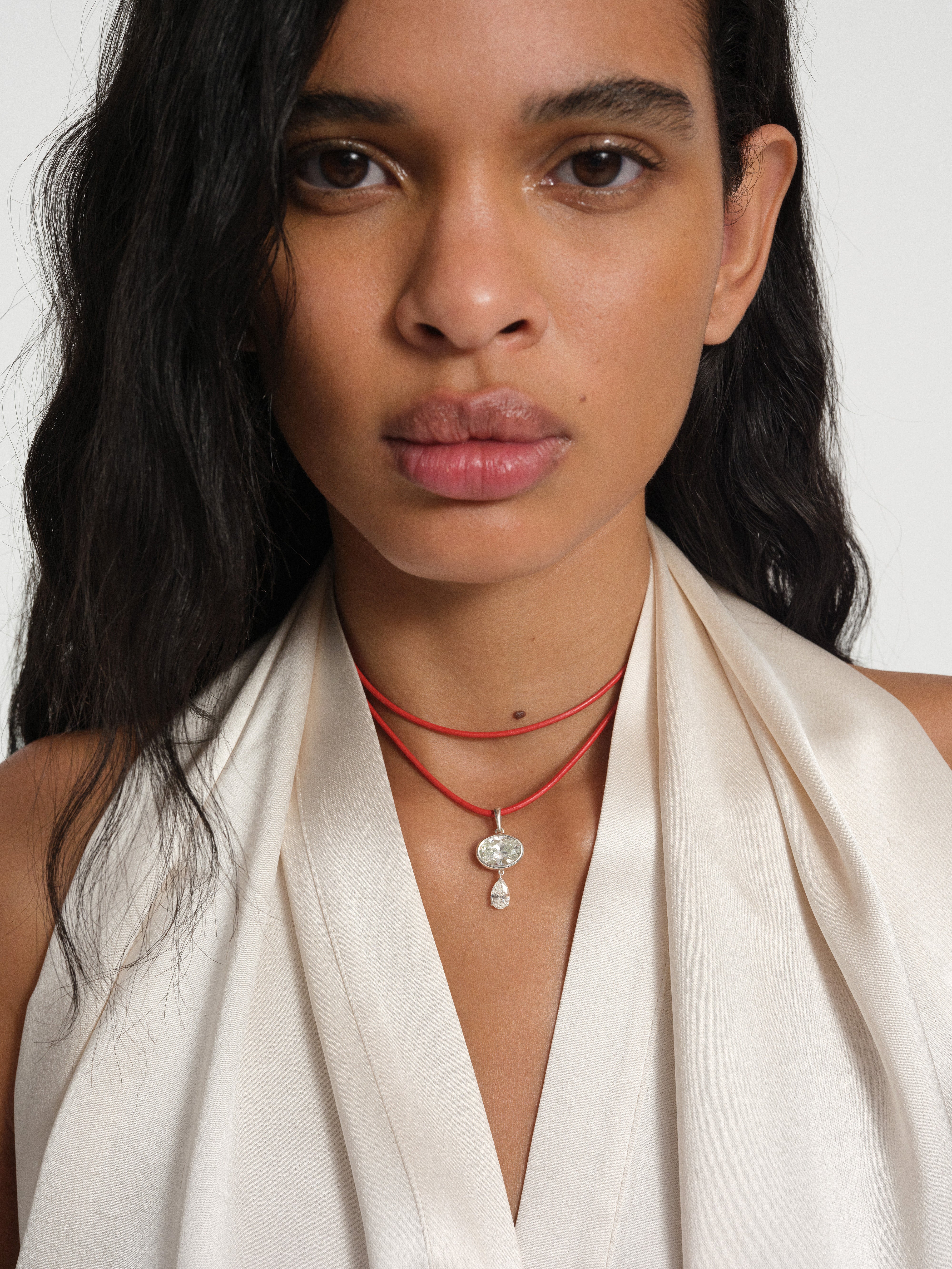 Lone Diamond Pendant Necklace